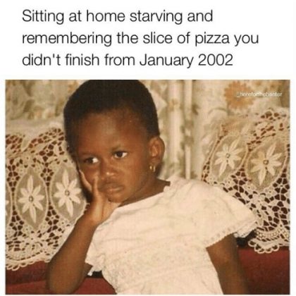 Slice of pizza meme