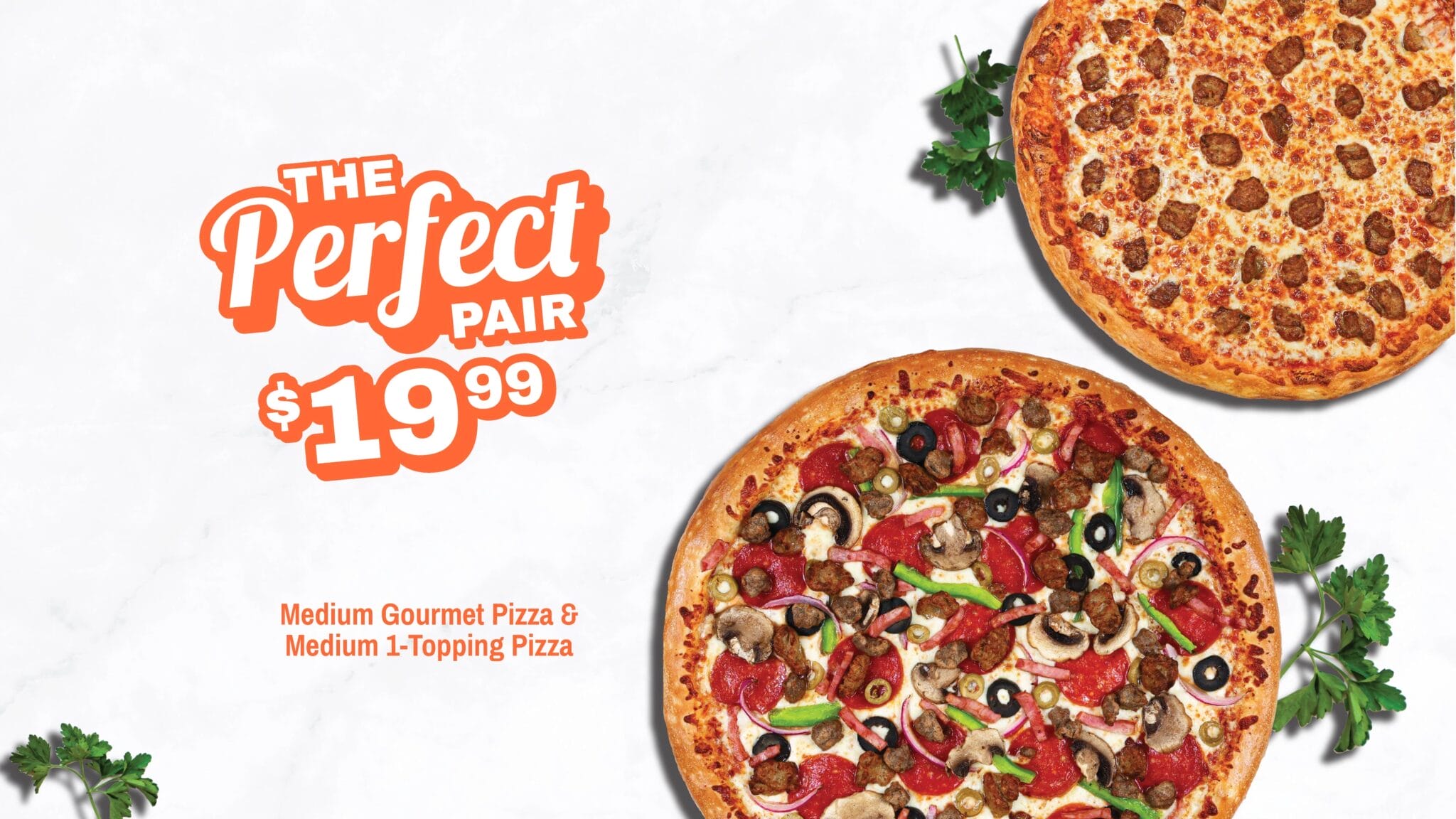 The Perfect Pair Cottage Inn Gourmet Pizza