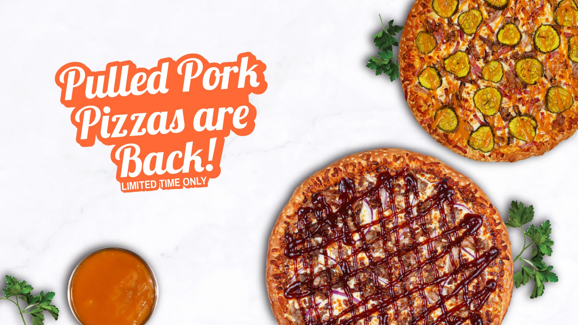 Pulled Pork Pizzas - The Cuban and Smokehouse BBQ
